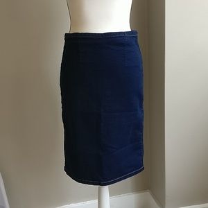 The Classic Pencil Skirt Denim